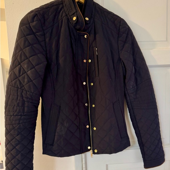 Zara Black Quilted Utility Jacket - Picture 1 of 7